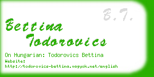 bettina todorovics business card